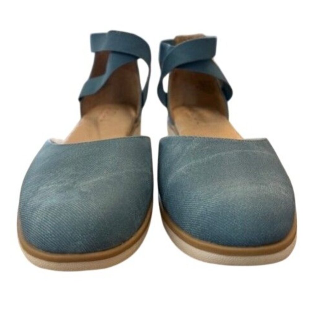 Soul Naturalizer Womens Intro Blue Denim Ankle Strap Flat Shoes Size 10M - Picture 4 of 7